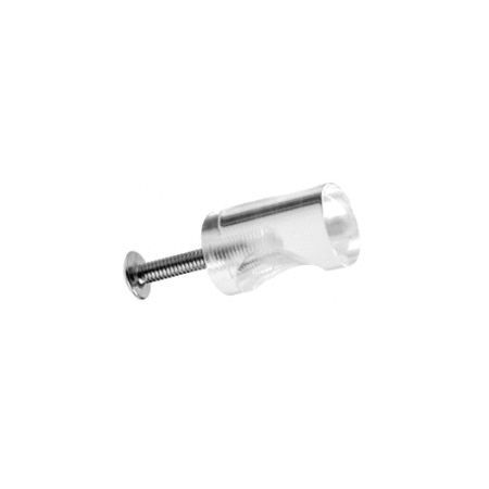 CRL AP6110 Clear Acrylic Whistle Pull with Screw