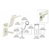 CRL ARHB1AGY Agate Gray Quick Connect Aluminum Hand Rail Bracket for 1-1/2" Diameter Tubing