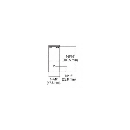 CRL ARHB1AGY Agate Gray Quick Connect Aluminum Hand Rail Bracket for 1-1/2" Diameter Tubing