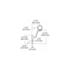 CRL ARHB1AGY Agate Gray Quick Connect Aluminum Hand Rail Bracket for 1-1/2" Diameter Tubing