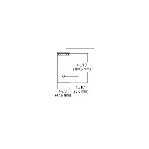 CRL ARHB1AGY Agate Gray Quick Connect Aluminum Hand Rail Bracket for 1-1/2" Diameter Tubing