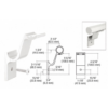 CRL ARHB1AGY Agate Gray Quick Connect Aluminum Hand Rail Bracket for 1-1/2" Diameter Tubing