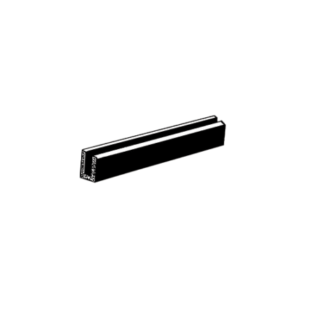 CRL AV440A Glass and Acrylic Setting Rubber Channel for 1/8" Material - 9/32" Base Width