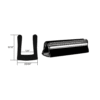 CRL AV539 Rubber Glazing Channel for 1/4" Material - 11/32" Base Width