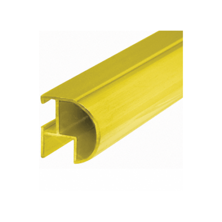 Brixwell BF144BGA-CCP84-XCP10 Brite Gold Anodized Bull Nose Mirror Frame Extrusion  84" Stock Length - pack of 10