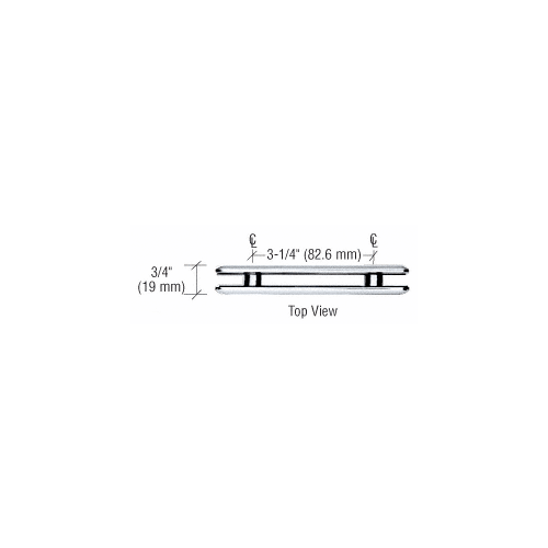 CRL BGC1800RB Oil Rubbed Bronze Beveled 180 degree Glass-to-Glass Clamp