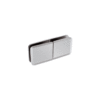 CRL BGC188BSC Brushed Satin Chrome Square Beveled 180 degree Glass-to-Glass Movable Transom Clamp