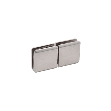 CRL BGC188SN Satin Nickel Square Beveled 180 degree Glass-to-Glass Movable Transom Clamp