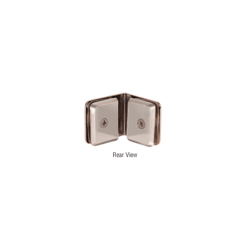 CRL BGC90BBRZ Brushed Bronze Beveled Style 90 degree Glass-to-Glass Clamp