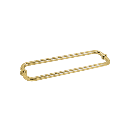 CRL BM12X12SB Satin Brass 12" BM Series Back-to-Back Tubular Towel Bars With Metal Washers