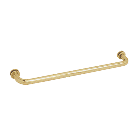 CRL BM27SB Satin Brass 27" BM Series Tubular Single-Sided Towel Bar