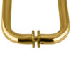 CRL BM6X6SB Satin Brass 6" BM Series Tubular Back-to-Back Pull Handle