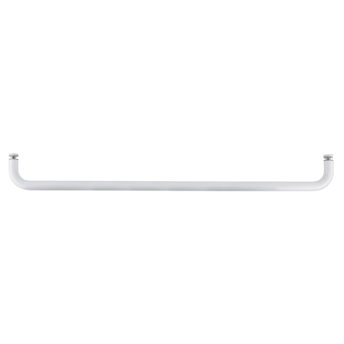 CRL BMNW27W White 27" BM Series Single-Sided Towel Bar Without Metal Washers