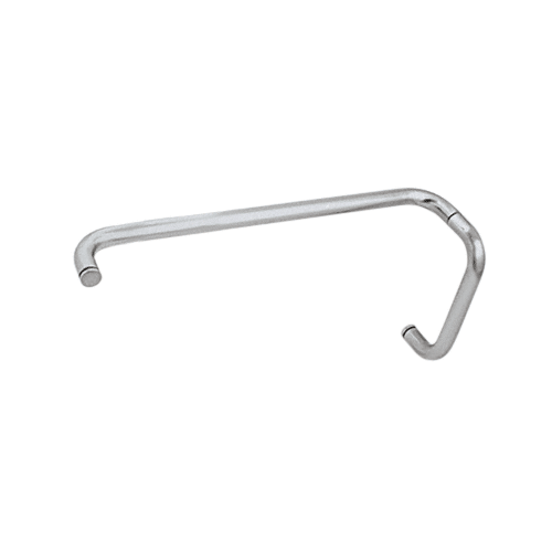 CRL BMNW8X18SN Satin Nickel 8" Pull Handle and 18" Towel Bar BM Series Combination Without Metal Washers