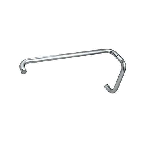 CRL BMNW8X18SN Satin Nickel 8" Pull Handle and 18" Towel Bar BM Series Combination Without Metal Washers