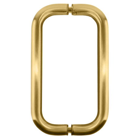 CRL BMNW8X8SB Satin Brass 8" BM Series Back-to-Back Handle Without Metal Washers