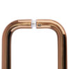 CRL BPD6ABC0 Antique Brushed Copper 6" Back-to-Back Solid Brass 3/4" Diameter Pull Handles Without Metal Washers