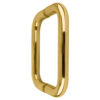 CRL BPD6SB Satin Brass 6" Back-to-Back Solid Brass 3/4" Diameter Pull Handles Without Metal Washers