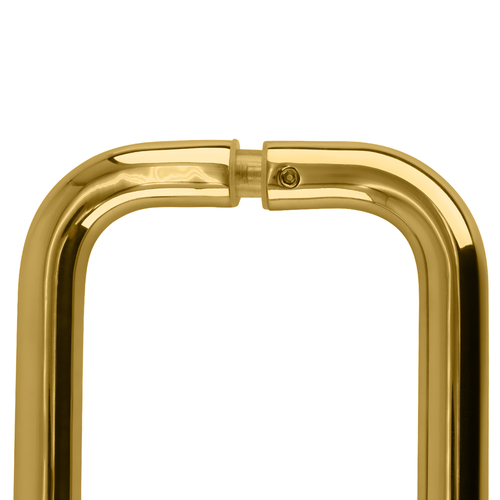 CRL BPD6SB Satin Brass 6" Back-to-Back Solid Brass 3/4" Diameter Pull Handles Without Metal Washers