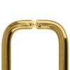 CRL BPD6SB Satin Brass 6" Back-to-Back Solid Brass 3/4" Diameter Pull Handles Without Metal Washers