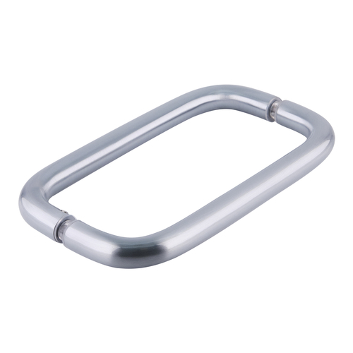 CRL BPD8CH Polished Chrome 8" Back-to-Back Solid 3/4" Diameter Pull Handles Without Metal Washers