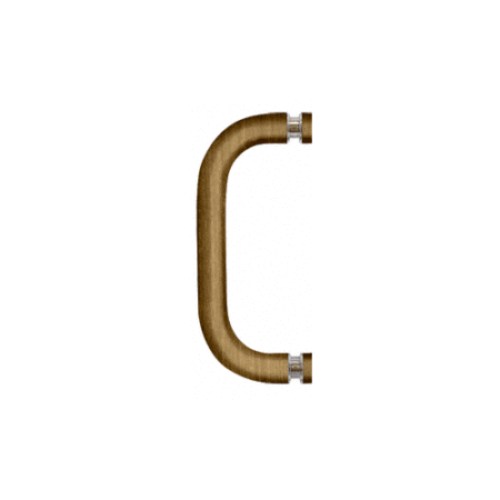 CRL BPS6ABR Antique Brass 6" Single-Sided Solid 3/4" Diameter Pull Handle Without Metal Washers