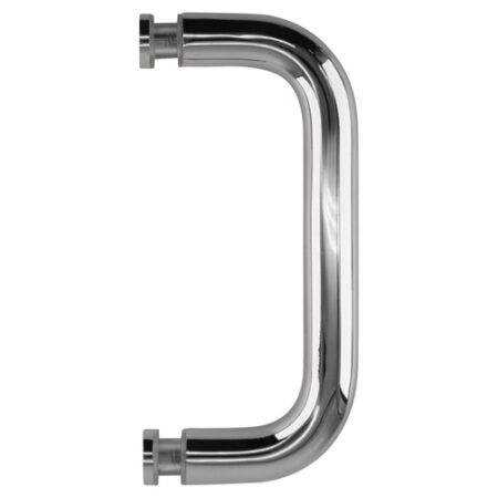 CRL BPS6CH Polished Chrome 6" Single-Sided Solid 3/4" Diameter Pull Handle Without Metal Washers