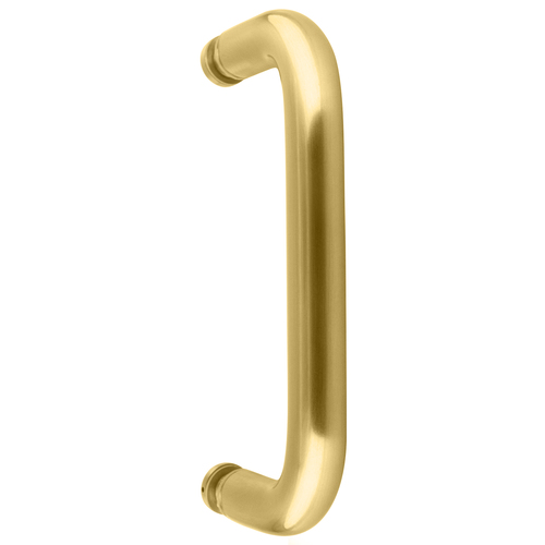 CRL BPS6SB Satin Brass 6" Single-Sided Solid 3/4" Diameter Pull Handle Without Metal Washers