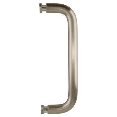 CRL BPS8BN Brushed Nickel 8" Single-Sided Solid 3/4" Diameter Pull Handle Without Metal Washers