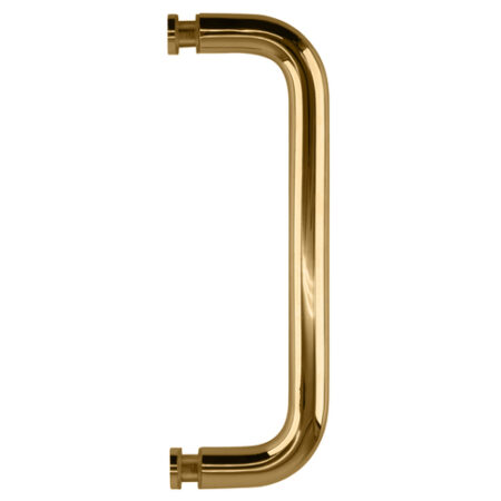 CRL BPS8GP Gold Plated 8" Single-Sided Solid 3/4" Diameter Pull Handle Without Metal Washers