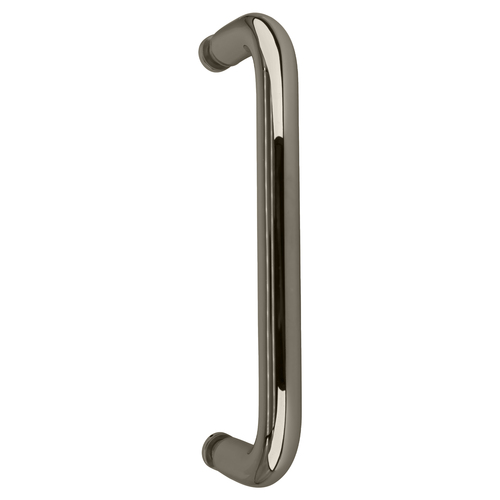 CRL BPS8SB Satin Brass 8" Single-Sided Solid 3/4" Diameter Pull Handle Without Metal Washers