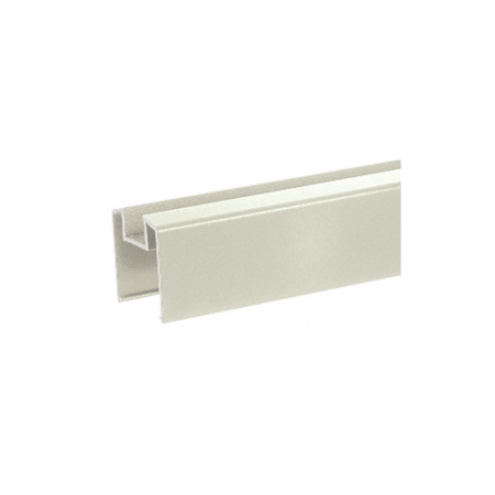 CRL BRGLS0W Oyster White 200, 300, 350, and 400 Series Bottom Rail for Glass 241" Long