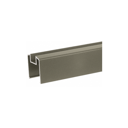 CRL BRGLSBGY Beige Gray 200, 300, 350, and 400 Series Bottom Rail for Glass 241" Long