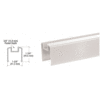 CRL BRGLSW Sky White 200, 300, 350, and 400 Series Bottom Rail for Glass 241" Long