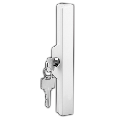 CRL C1120 White Pull and Keyed Locking Unit