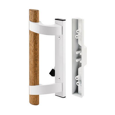 CRL C1128 Wood/White Mortise - Style Handle 3-15/16" Screw Holes