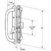 CRL C1289 White 10" Keyed Mortise - Style Handle 3-15/16" Screw Holes