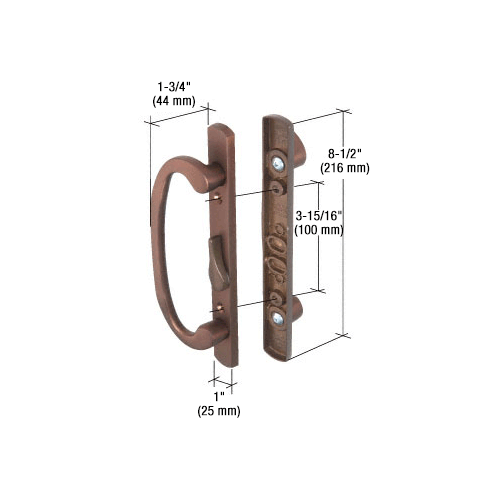 CRL C1281 Bronze 8-1/2" Mortise - Style Handle