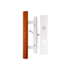 CRL C1315 White Sliding Glass Door Handle - Unkeyed