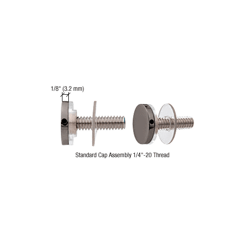 CRL CAP34BS 316 Brushed Stainless 3/4" Diameter Standoff Cap Assembly