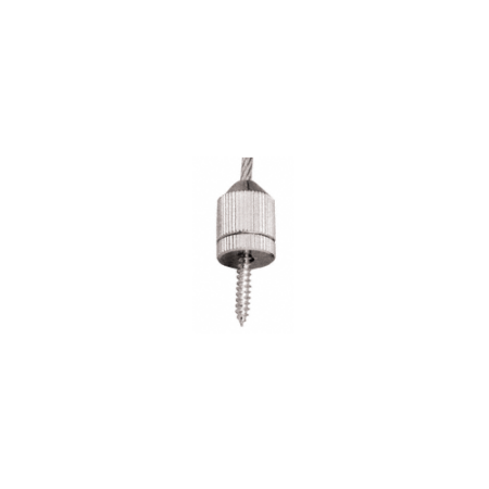 CRL CB84 Chrome Plated Short Round Floor Base Fitting for Cable Display System