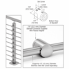 CRL CBR8PS 316 Polished Stainless Center Standoff Connector (Flat Back)