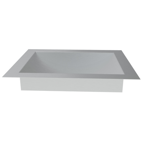 CRL CTDB12 Brushed Stainless Steel 12" Wide x 10" Deep x 1-9/16" High Standard Drop-In Deal Tray