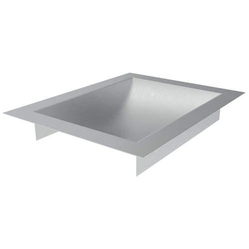 CRL CTDB12 Brushed Stainless Steel 12" Wide x 10" Deep x 1-9/16" High Standard Drop-In Deal Tray