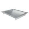 CRL CTDB12 Brushed Stainless Steel 12" Wide x 10" Deep x 1-9/16" High Standard Drop-In Deal Tray