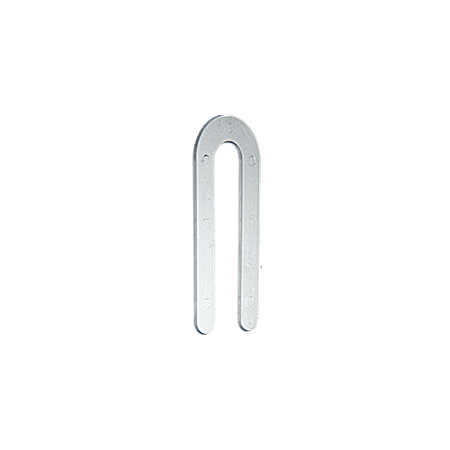 CRL CHS16-XCP100 Clear 1/16" x 3-1/2" Plastic Horseshoe Shims - pack of 100