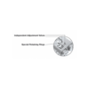 CRL CRL7672 Diamond Style Spindle 8.5 Lb. Exterior 105 degree No Hold Open Retrofit Overhead Concealed Closer Body Only