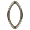 CRL CSH8X8BR Polished Brass 8" Crescent Style Back-to-Back Pull Handles Without Metal Washers