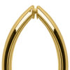 CRL CSH8X8BR Polished Brass 8" Crescent Style Back-to-Back Pull Handles Without Metal Washers