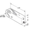 CRL D1810 1-1/2" Nylon Ball Bearing Sliding Glass Door Roller with 11/16" Wide Housing for Trimview Doors